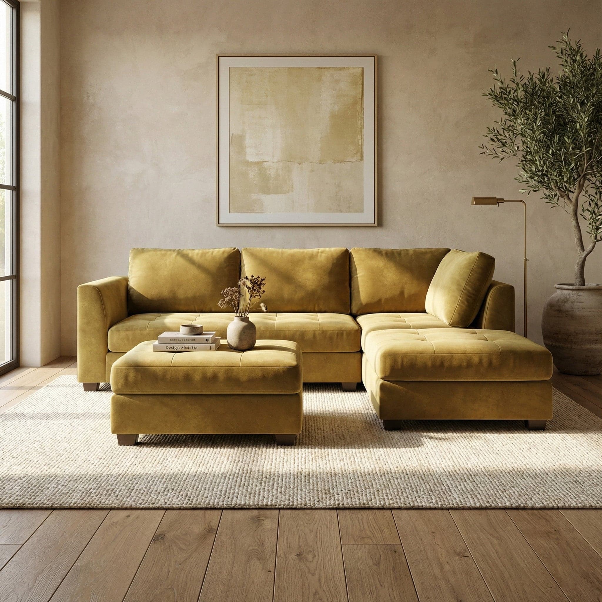 Flinton L shape Sofa [Fabric]