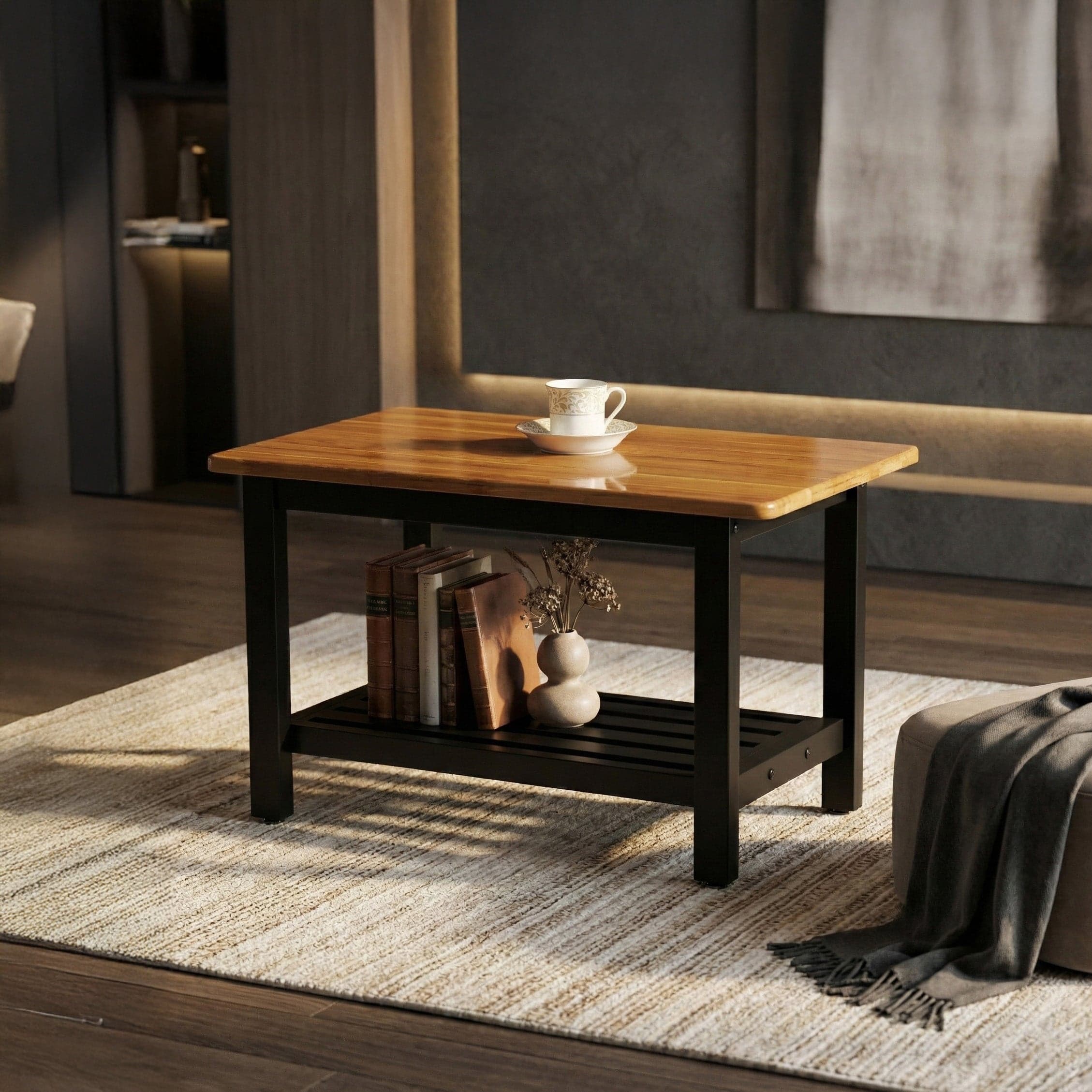Walnut Coffee Table [Treated Rubberwood] thumbnail 1