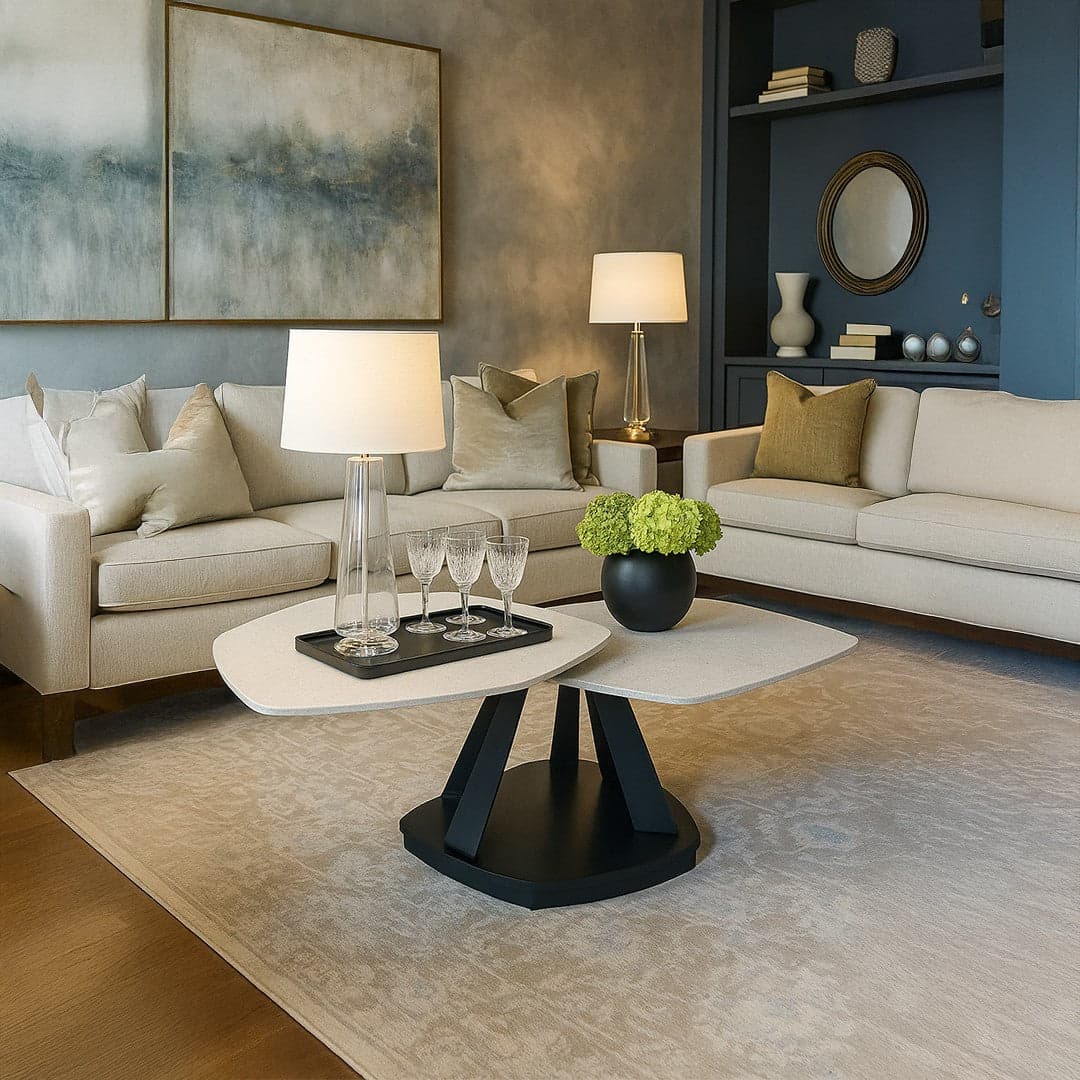 Grey Wofen Coffee Table — Luxury Modern Furniture by LOG