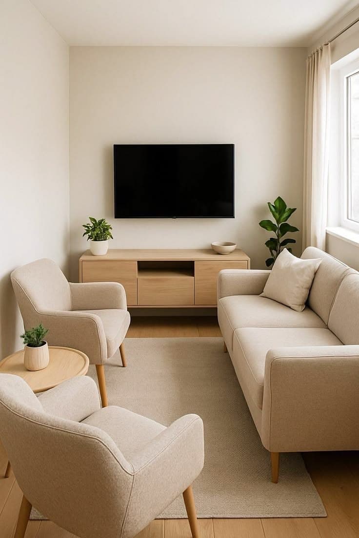 Cozy Japandi Living Room